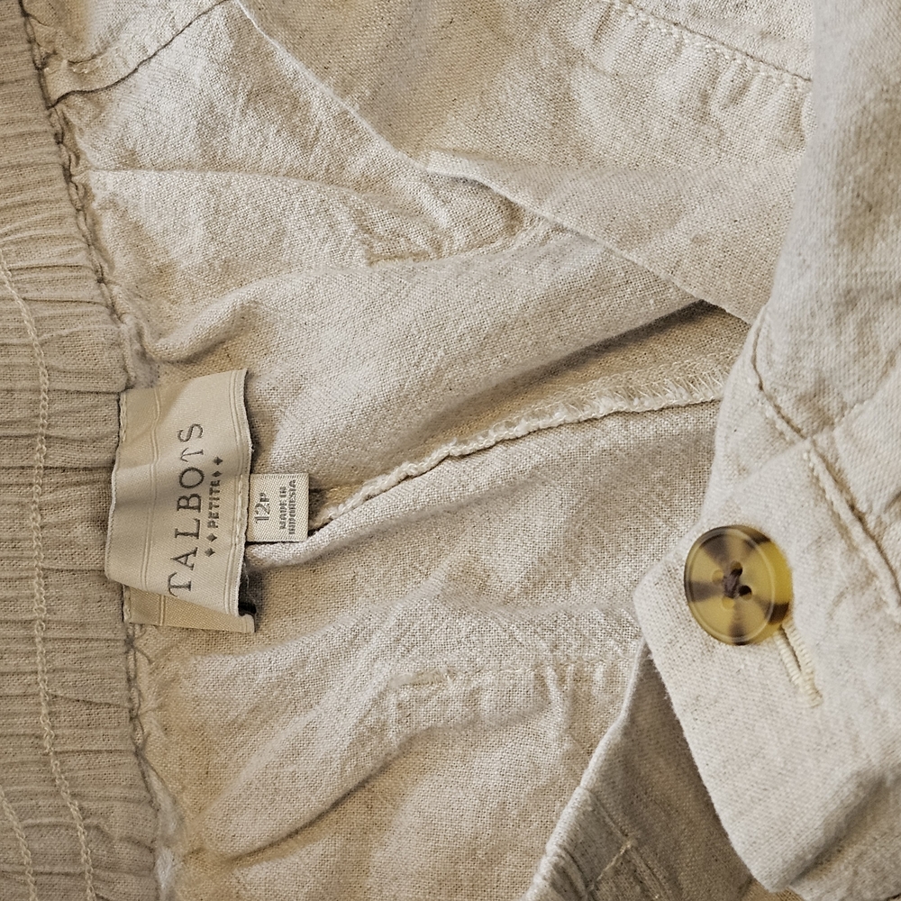 Talbots Cream Chinos Classic Straight-Leg - Picture 4 of 7